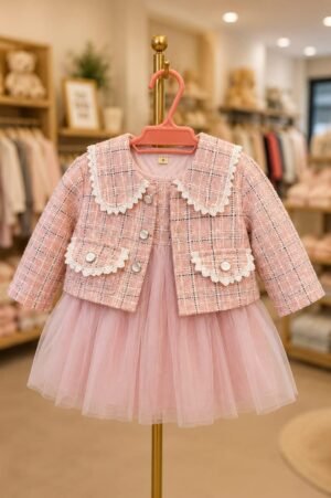 VESTIDO CON CHAQUETITA BEBÉ